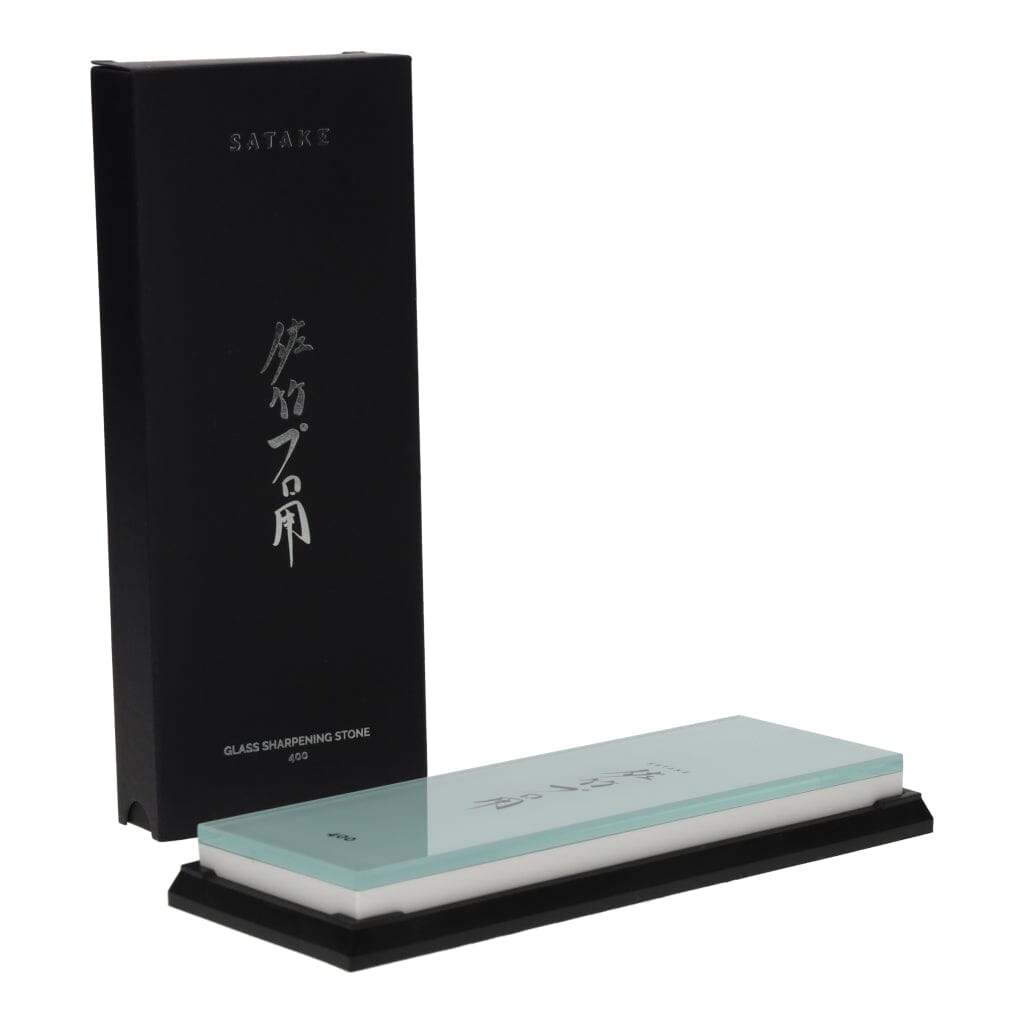 Satake - Piedra de afilar de vidrio de grano 400 Splash & Go Satake