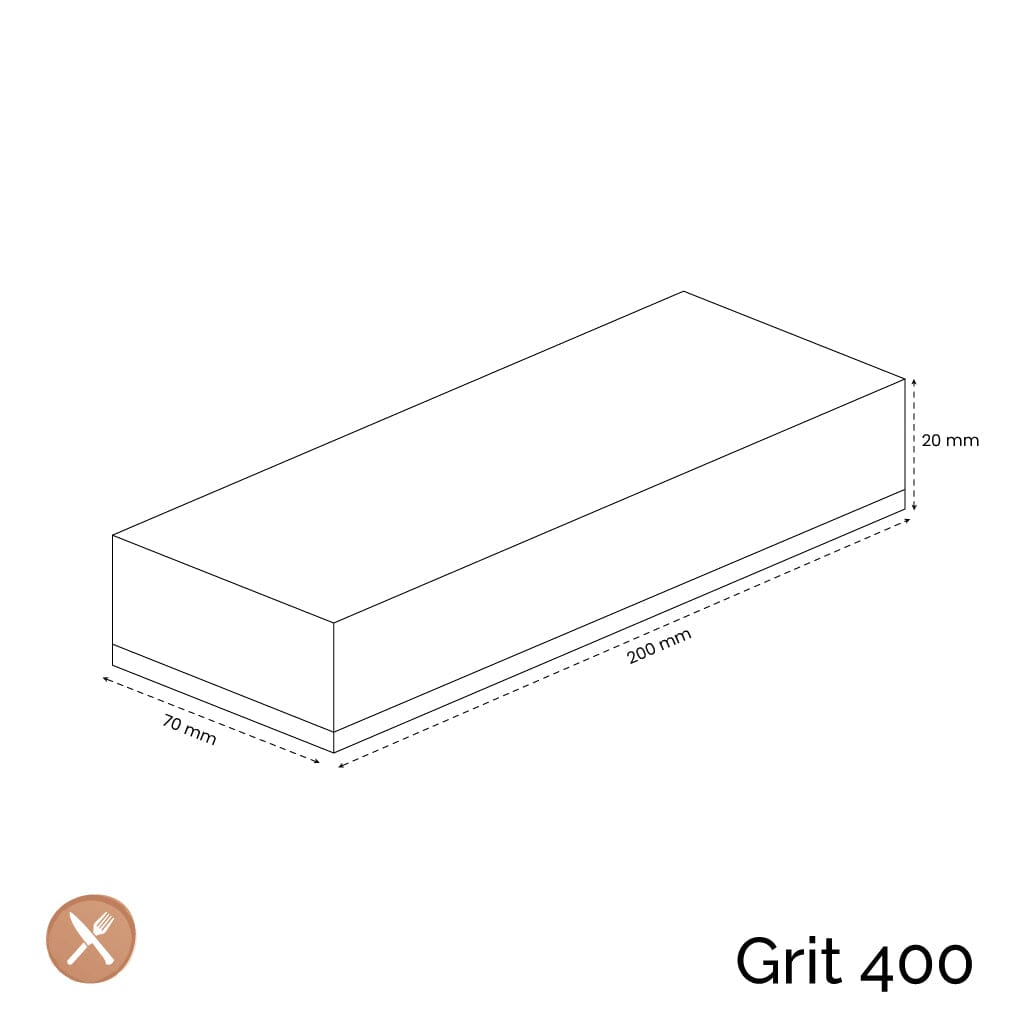 Satake - Piedra de afilar de vidrio de grano 400 Splash & Go Satake