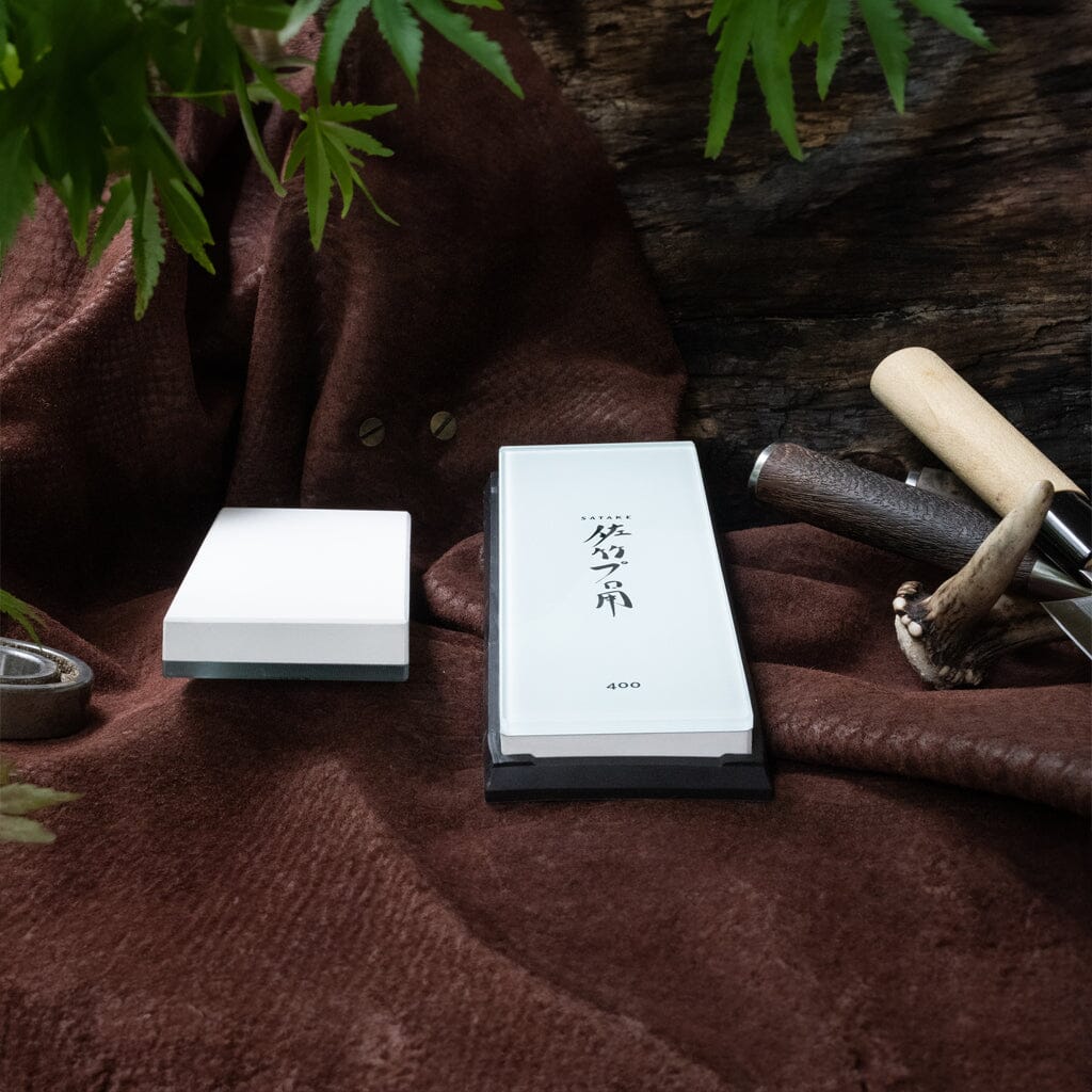 Satake - Piedra de afilar de vidrio de grano 400 Splash & Go Satake