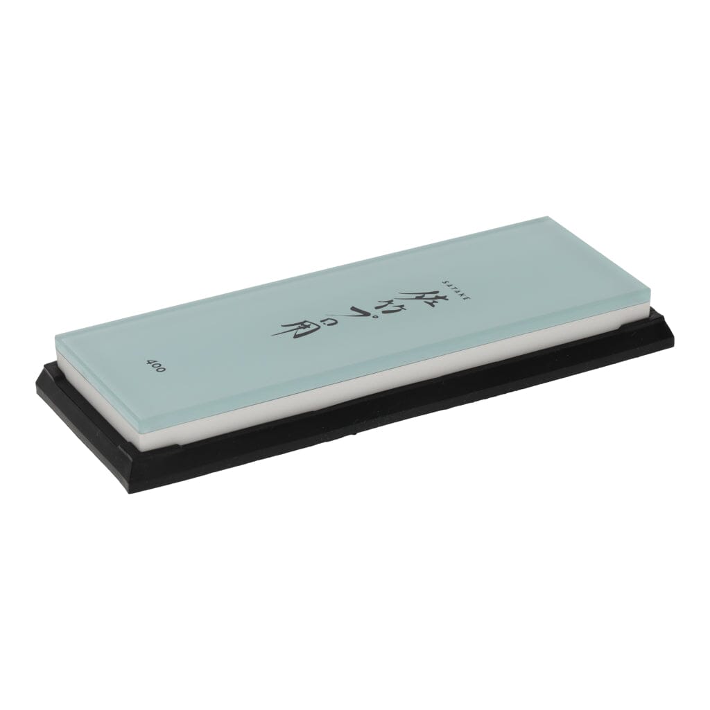 Satake - Piedra de afilar de vidrio de grano 400 Splash & Go Satake