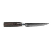 Shinrai Japón - Estampado de Damasco 4 Cuchillos para carne Cuchillos para carne Shinrai Japón