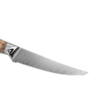Shinrai Japón - Cuchillo para carne de Damasco Eclipse Series de 13 cm. Shinrai Japón