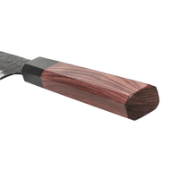 Shinrai Japan - Cuchillo de Chef Kurayami Damascus 20 cm Cuchillo de Chef Shinrai Japan