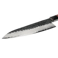 Shinrai Japan - Cuchillo de Chef Kurayami Damascus 20 cm Cuchillo de Chef Shinrai Japan