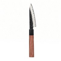Shinrai Japan - Cuchillo de pelar Kurayami Damasco 9 cm Cuchillo de pelar Shinrai Japan