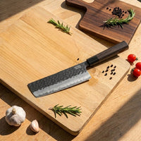 Cuchillos Shinrai - Edición Blackout Cuchillo Nakiri de Damasco de 18 cm Nakirimes Shinrai Knives