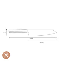 Cuchillos Shinrai - Cuchillo Kiritsuke de Damasco de 7 capas - Edición especial Cuchillo Kiritsuke de 23 cm Shinrai Knives