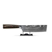 Cuchillos Shinrai - Cuchillo Nakiri Estampado Damasco 18 cm Nakirimes Cuchillos Shinrai