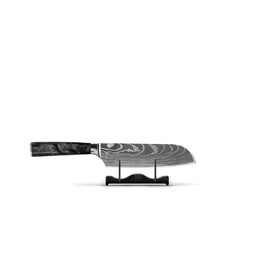 Serie japonesa con estampado de ónix de Damasco - Cuchillo Santoku pequeño (13 cm) Shinrai Knives - Damascus Print Onyx Santoku mes 13 cm Santokumes Shinrai Knives