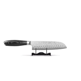 Shinrai Japón - Santoku de madera Damasco Pakka 18 cm Shinrai Knives - Damast Pakka Wood 6-delige Messenset Messenset Shinrai Knives