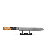 Shinrai Knives - Juego de 6 cuchillos Epoxy Onyx + Bloque para cuchillos Juego de cuchillos giratorios con bloque Shinrai Knives