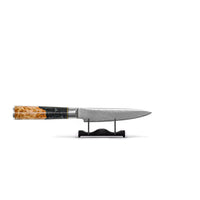 Cuchillos Shinrai - Juego de 6 cuchillos Epoxy Onyx + Bloque para cuchillos Juego de cuchillos troquelados con bloque Cuchillos Shinrai