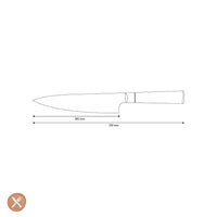 Cuchillos Shinrai - Cuchillo de chef de acero damasco con ónix y resina epoxi de 20 cm