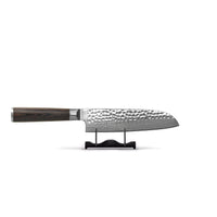 Cuchillos Shinrai - Juego de cuchillos de Damasco martillado BR de 5 piezas + Bloque de cuchillos de doble filo Cito Juego de cuchillos con bloque Cuchillos Shinrai