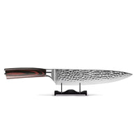Cuchillos Shinrai - Acero inoxidable martillado - Cuchillo de chef de 20 cm Cuchillo de chef Shinrai