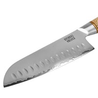 Cuchillos Shinrai - Juego de 2 piezas de acero damasco Hikari - Santoku + Cuchillo pelador Juego de cuchillos Shinrai