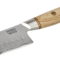 Shinrai Knives - Juego de 4 piezas Hikari Damascus - Cuchillo chef + Santoku + Cuchillo para pan + Cuchillo pelador Shinrai Knives Knife Set