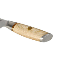 Shinrai Knives - Juego de 5 cuchillos Hikari Damascus + Bloque de cuchillos negro de doble cara Juego de cuchillos con bloque Shinrai Knives