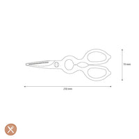 Cuchillos Shinrai - Tijeras de cocina con hojas divididas Tijeras de cocina de precisión Cuchillos Shinrai