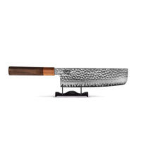 Cuchillos Shinrai - Juego de 4 piezas Damascus exclusivo de Kigami - Cuchillo de chef + Cuchillo para pan + Nakiri + Cuchillo mondador Juego de cuchillos Shinrai Knives