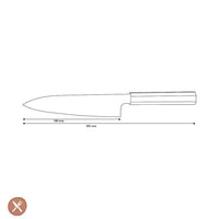 Cuchillos Shinrai - Cuchillo Santoku Damasco exclusivo de Kigami Cuchillo Santoku de 18 cm Cuchillos Shinrai