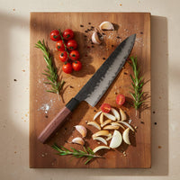 Cuchillos Shinrai - Cuchillo de Chef Kurayami Damasco 20 cm Cuchillo de Chef Cuchillos Shinrai