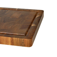 Tabla de cortar de madera de acacia de lujo Shinrai Knives - Veta transversal - 35 × 25 × 2,5 cm