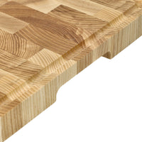 Tabla de cortar de fresno de lujo Shinrai Knives - Madera de grano final - 35 × 25 × 2,5 cm Tabla de cortar de madera Shinrai Knives