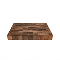 Tabla de cortar de lujo Shinrai Knives de madera de nogal con veta final, 40 x 30 x 4,5 cm. Tabla de cortar de madera Shinrai Knives