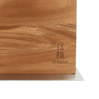 Shinrai Knives - Bloque magnético para cuchillos Cito de doble cara - Madera de acacia Bloque magnético para cuchillos Shinrai Knives
