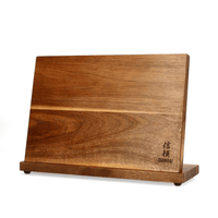 Shinrai Knives - Bloque magnético para cuchillos de una sola cara - Bloque magnético para cuchillos de madera de acacia Shinrai Knives