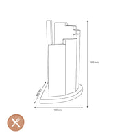 Cuchillos Shinrai - Bloque magnético para cuchillos Scalae - Bloque magnético para cuchillos de madera de acacia de Shinrai Knives
