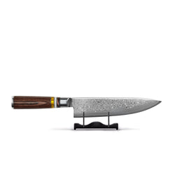 Micarta Jewels - Cuchillo Chef Damasco 20 cm Shinrai Knives - Micarta Jewels 3-delige Messenset - Koksmes + Nakiri + Santoku Messenset Shinrai Knives