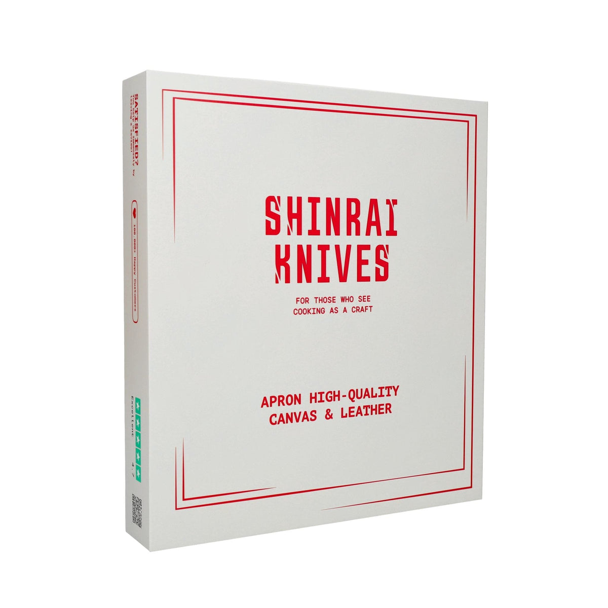 Delantal Shinrai Knives - Delantal de lona y cuero marrón de alta calidad Shinrai Knives