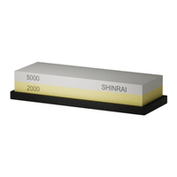 Piedra de afilar de doble cara Shinrai Knives - Grano 2000/5000