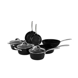 Cook & Pan - Batería de cocina exclusiva de 7 piezas Juego de sartenes Signature de 7 piezas de C&P