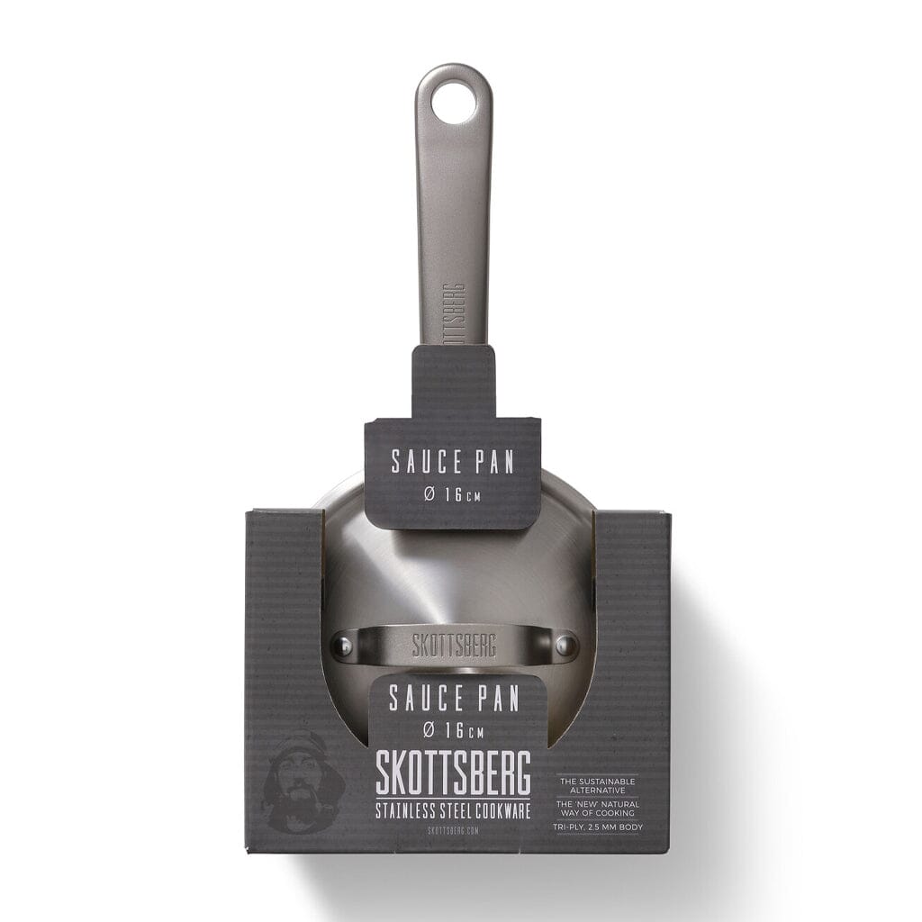 Skottsberg - Cacerola de acero inoxidable 16 cm con tapa Cacerola Skottsberg