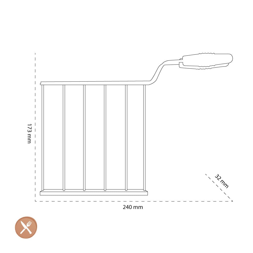 Smeg - Accesorios | Rejilla para sándwiches de 2 piezas Toasrack Smeg