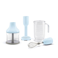 Smeg - Accesorios | Set de 4 accesorios, Azul pastel, Vaso, Picadora, Batidor, Machacador Set de accesorios Smeg