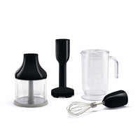 Smeg - Accesorios | Set de 4 accesorios, Negro, Vaso, Picadora, Batidor, Machacador Set de accesorios Smeg