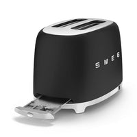Smeg - Tostadoras | Negro mate | años 50 | Tostadora 2x2 Tostadora Smeg