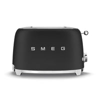 Smeg - Tostadoras | Negro mate | años 50 | Tostadora 2x2 Tostadora Smeg