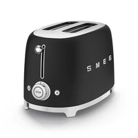 Smeg - Tostadoras | Negro mate | años 50 | Tostadora 2x2 Tostadora Smeg