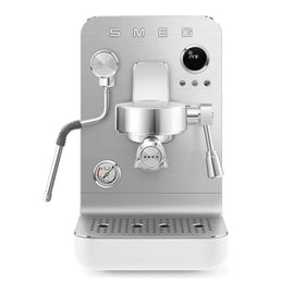 Smeg - Cafetera espresso Blanco Mate Smeg - Máquina de café expreso manual blanca mate Máquina de café expreso Smeg