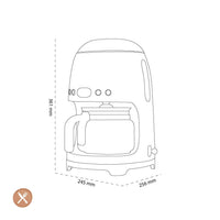Cafetera de filtro Smeg | Azul pastel | Años 50 | Cafetera de filtro Cafetera de filtro Smeg