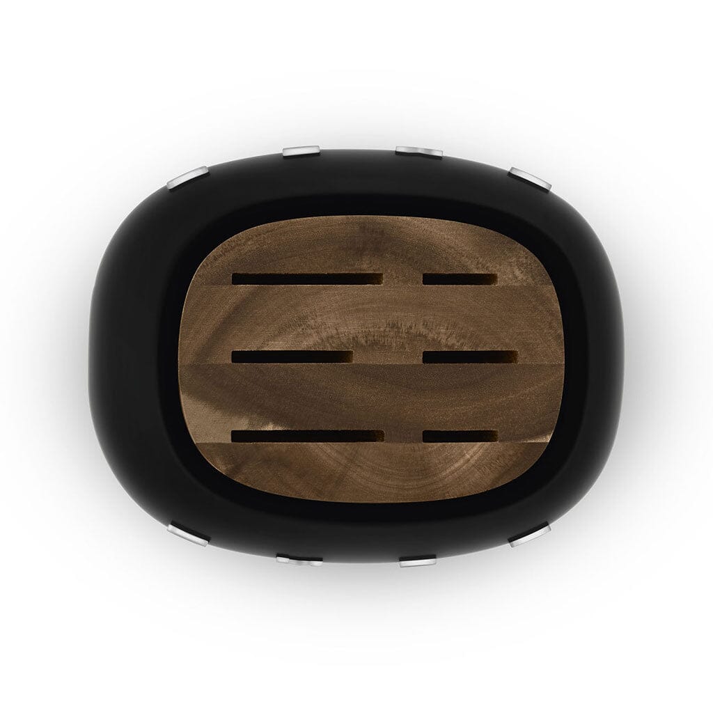 SMEG - Bloque de cuchillos con 6 cuchillos Negro Juego de cuchillos con bloque Smeg