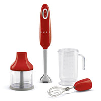 Batidora de mano Smeg | Roja | Años 50 | Batidora de mano con accesorios Batidora de mano Smeg