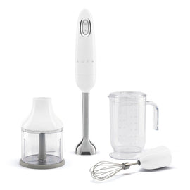 smeg - Batidora de mano | Blanco Batidora de mano Smeg | Blanca | Años 50 | Batidora de mano con accesorios Batidora de mano Smeg