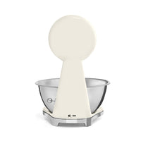 SMEG - Báscula digital de cocina color crema de los años 50 Smeg