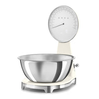 SMEG - Báscula digital de cocina color crema de los años 50 Smeg